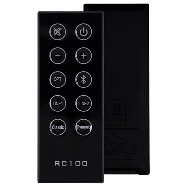 Rc10d fjernbetjening egnet til Sound Speaker System Rc10d Rc100 R2000db fjernbetjening [LGL] black