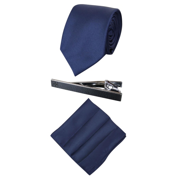 Miesten yhteensopiva satiini silkkisolmio Hanky ​​-nenäliina ja solmionauha, pilkullinen hääjuhlatoimisto
