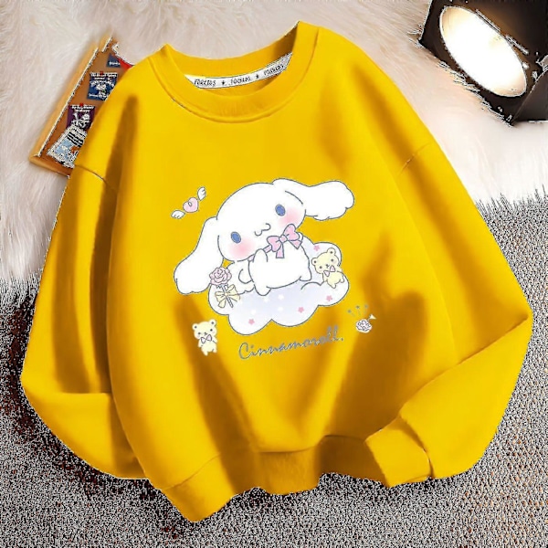 Sanrio Anime Cinnamoroll Barn Tröjor Tecknade Långärmade Tröjor Toppar Pojke Flicka Baby Kläder Träningsdräkt Sportkläder Gåva LGL LQ-BLUE 110