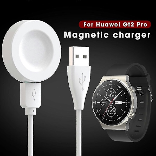 Pikalaturit Huawei Gt2 Pro -älykellolle Langaton lataustelakka Magneettinen virtalaturi Lisätarvikkeet LGL White