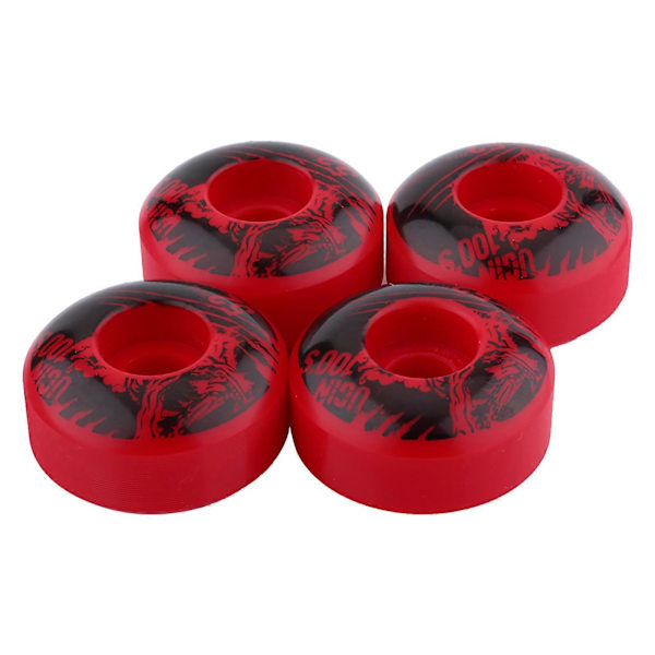 52mm x 30mm 4 stk./sæt Udendørs Klassiske Holdbare PU Cruiser Longboard Skateboard Hjul (rød) LGL