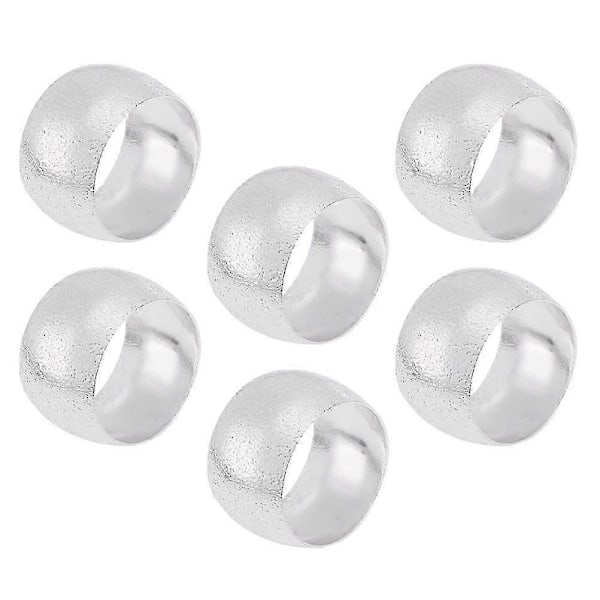 6 st Metall Servetthållare Restaurang Servettring Legering Servettring Party Servettring Legering Ring Servett (LGL)