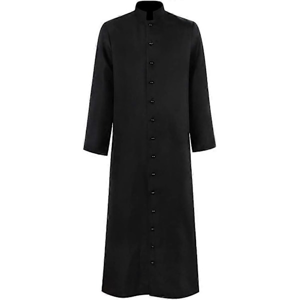 Herr Cassock Robe Kyrkorobe Kör Minister Präst Ämbete Liturgisk LGL black XL