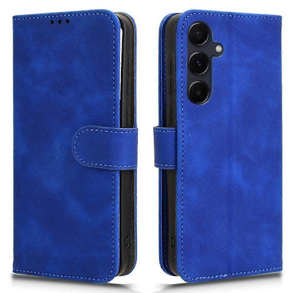 För Samsung Galaxy A35 5G Läderfodral Flip Telefonfodral med Plånboksstativ LGL Blue