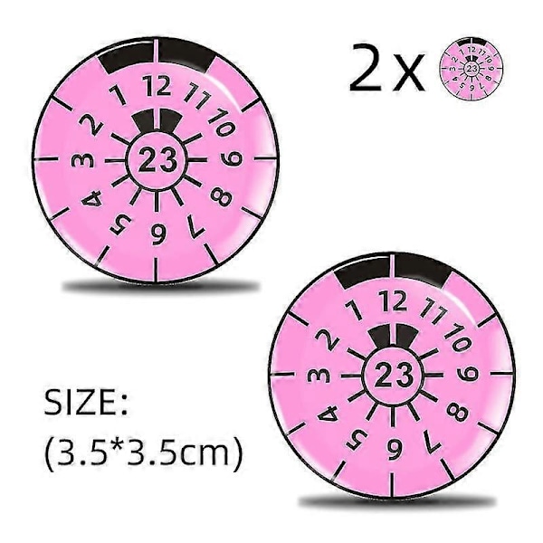 2 stk. 3D gel sticker nummerplade forsegling badge, TUV plade mærkater -GSLA LGL 23