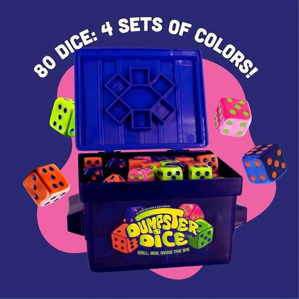 Dumpster Dice Spel Familjespel för 4 Spelare Kul (LGL)