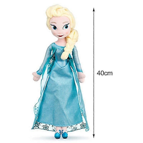 40/50cm Jäädytetty Täytetty Nukke Prinsessa Anna Elsa Nukke Pehmolelu Lapsille Syntymäpäivälahja-e PHE124 LGL Aisha 40cm