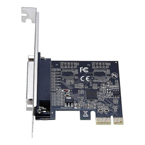 Parallelport DB25 25Pin PCIE Riser-kort LPT Printer til PCI-E for Express-kort Konverter Adapter AX99100 (LGL)