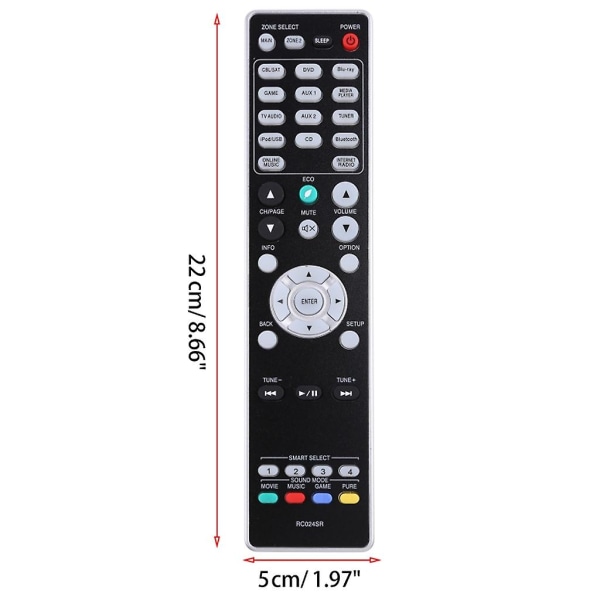 Fjernkontroll for Marantz, Rc020sr, Rc021sr, Rc024sr, Rc025sr, Rc033sr,nr1603, Sr5008, Sr6008, Sr6009, Sr6010, Sr6011 [LGL]