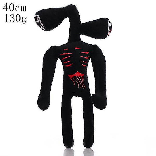 25-50cm Anime Siren Head Pehmolelu Lelut Pelottava Musta Valkoinen Punainen Sirenhead Kissa Maapähkinä Pehmeä Täytetty Sarjakuvahahmo Lapsille Lahjat[GL] 40cm Black Sirenhead