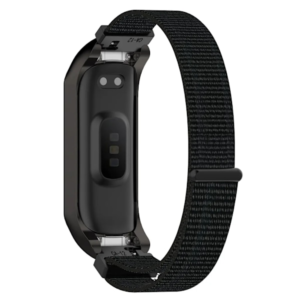 Samsung Galaxy Fit2 SM-R220 Nylon Velcro Rem (Mørk Sort + Sort Ramme) (LGL)