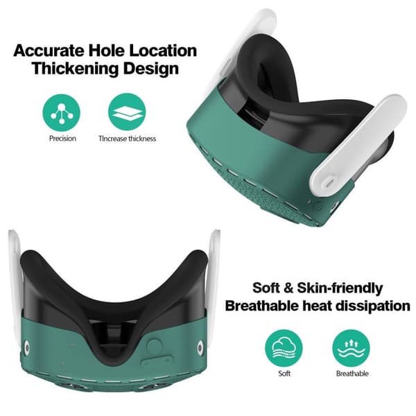 Skyddsfodral för Meta Quest 3S VR-headset, silikonskydd