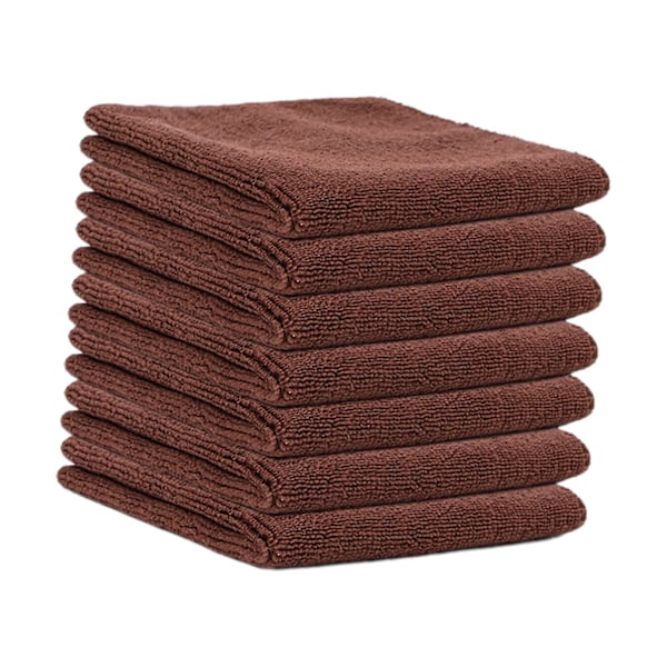 7 kpl Mikrokuituinen Puhdistusliina Puhdistuspyyhe Monitoiminen Tiskirätti Mikrokuitupyyhkeet Keittiöön Astioille Autolle Kotiin Toimistoon LGL Brown 30cmx30cm