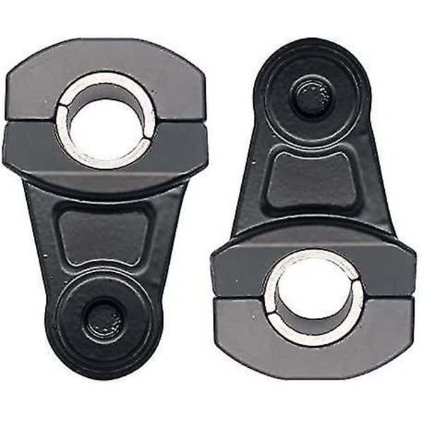 Aluminium holdbare styr clips til motorcykel styr risers (sort) (2stk) [GGL]