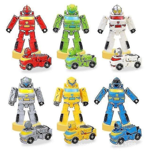 Barns Ultraman Transformer Toy Transforming Car Transforming Robot Toy Säker och högsta kvalitet Yellow