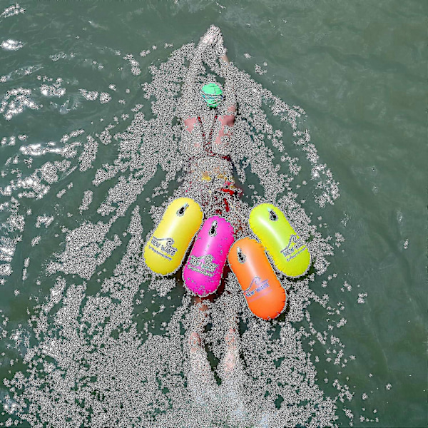 New Wave Simskum för Öppet Vatten Simmare och Triathleter - Använd Denna Säkra Simboj för Att Dra Flottar När Du Simmar Utomhus, 15l_L31 LGL