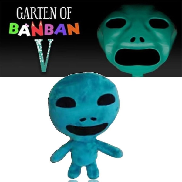 9,5" Garten Of Banban Pehmo, kauhupeliruisku, Kittysaurus, Nimetön Marionette Figuuri Pehmolelut faneille Lapset Joulu Halloween Blue