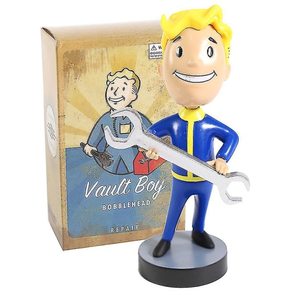 Fallout Vault Boy Bobble Head Doll Pvc Figur Samlerobjekt Model Legetøj 7 Styles G Repair
