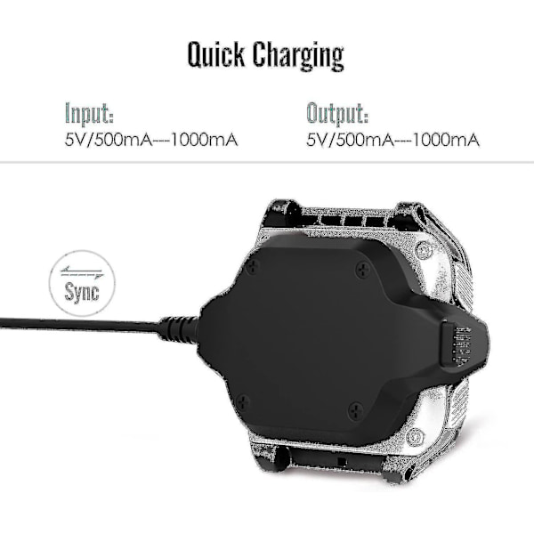 Garmin Forerunner 920xt -laturiasema - USB-datan synkronointi latausasema telakka laturi 1 m latauskaapelilla [GGL]