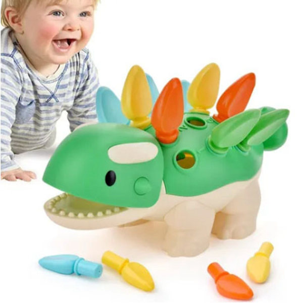 Varhaiskasvatuksen dinosauruslelu, kehittää koordinaatiotaitoja pojille ja tytöille (LGL)