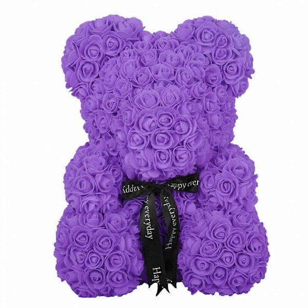 25cm Vaahtomuoviruusu Karhu Romanttinen Kukka Karhu Ystävänpäiväksi Syntymäpäiväksi Häihin ja Vuosipäiviin LGL Purple