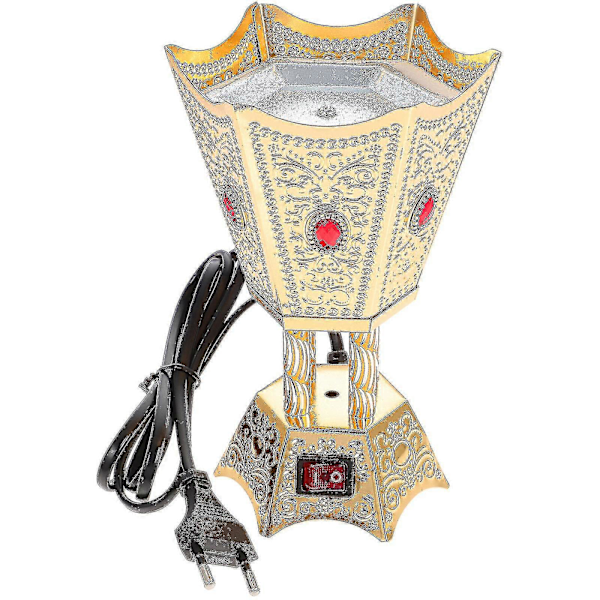Elektrisk Røkelse Retro Brenner Ornament Røkelsesbrenner Metallhåndverk (eu Plugg) LGL