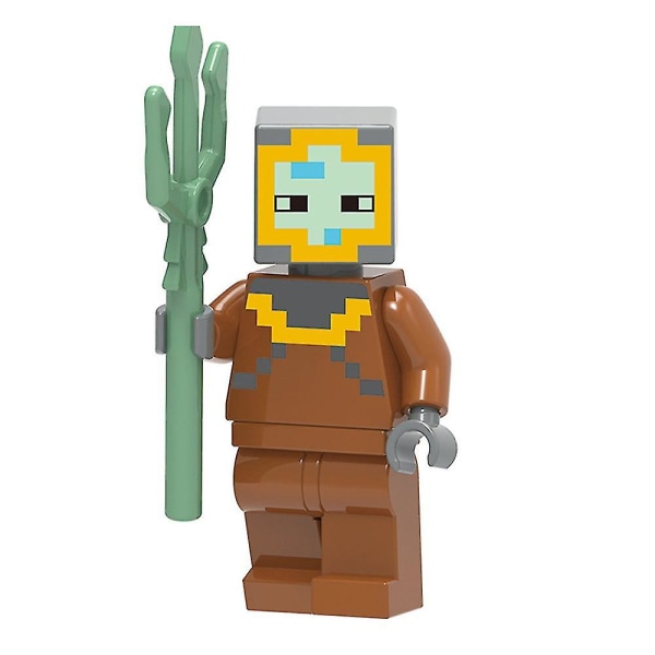 8 stk. Minecraft-serie minifigurer byggeklodser sæt, dykker tæmmer zombie landsbybo mini actionfigurer legetøj gaver til børn drenge piger