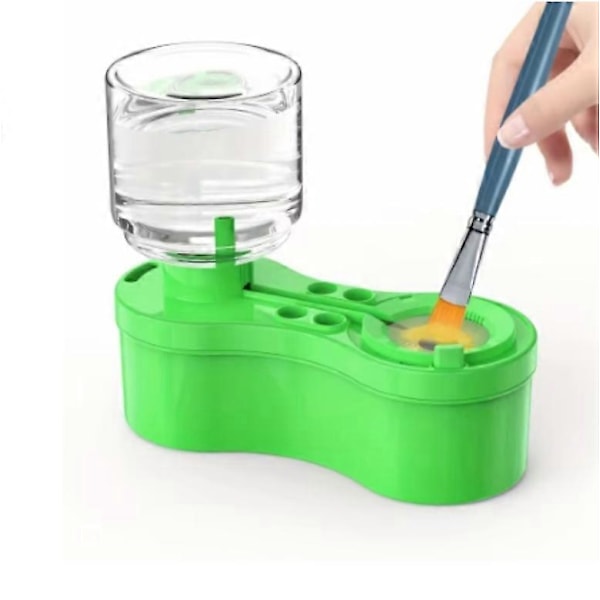 Multifunktionel penselrenser med 4-huls penselholder LGL Green