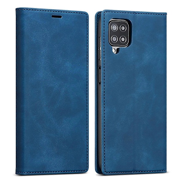 Til Samsung Galaxy A12 Cover, Blødt TPU Stødsikkert Flip Cover - Sort (LGL)