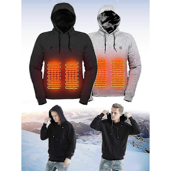 Elektrisk USB Utomhus Ing Tröjor Hoodies Herr Varma Kläder Ncm # LGL White L