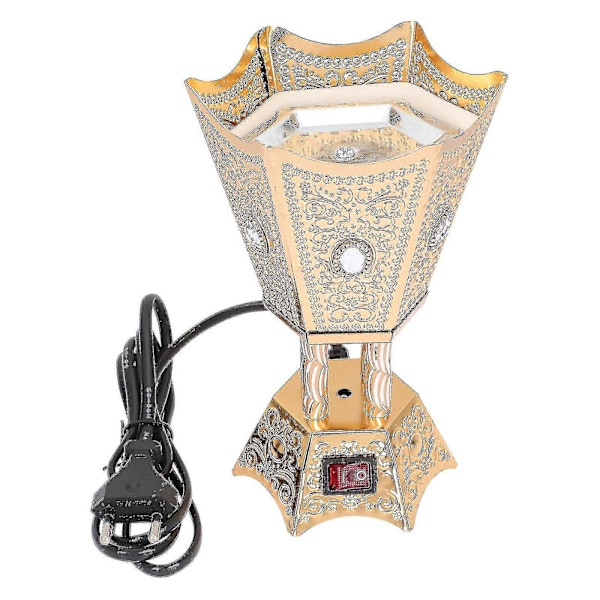Elektrisk Røgelse Retro Brænder Ornament Røgelsesbrænder Metalhåndværk (eu Stik) LGL
