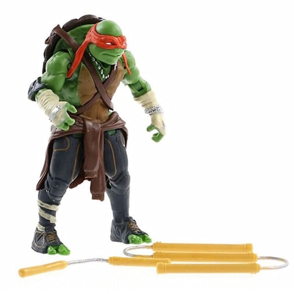 4 stk/sett Anime Teenage Mutant Ninja Turtles Action Figures Modell Leke Ornament Hjem Desktop Dekorasjon Fans Barn Gave[GL]