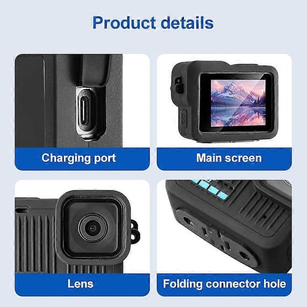 Til GoPro HERO 2024 Side Interface Dæksel (Sort) (LGL) Black