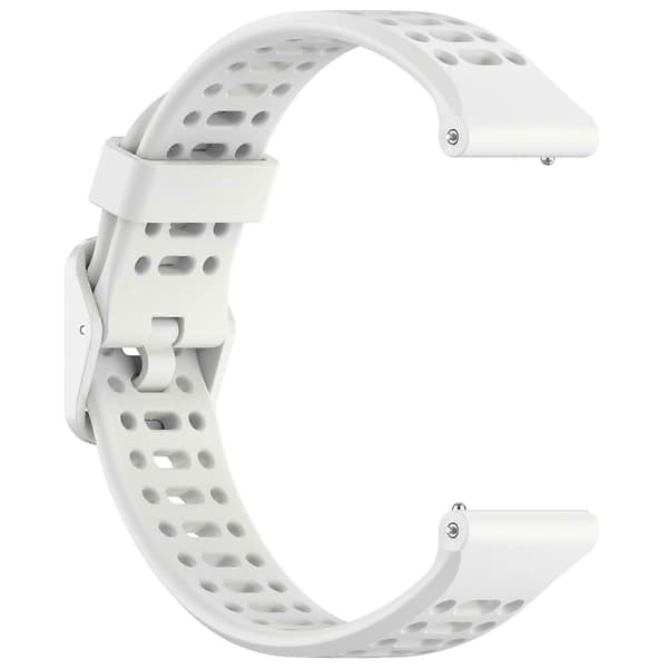 Til Coros Pace 2 Ensfarvet Quick Release 20mm Silikone Urrem (LGL) White