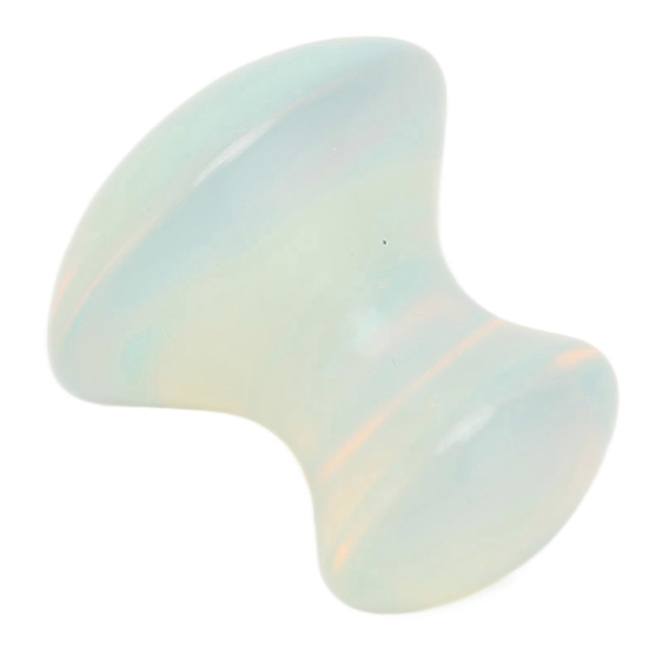 Gua Sha Skrapsten Svampformad Opalsten Gua Sha Massageverktyg Jade Skrapsten för Ansikte Rygg Hand Fot (LGL)