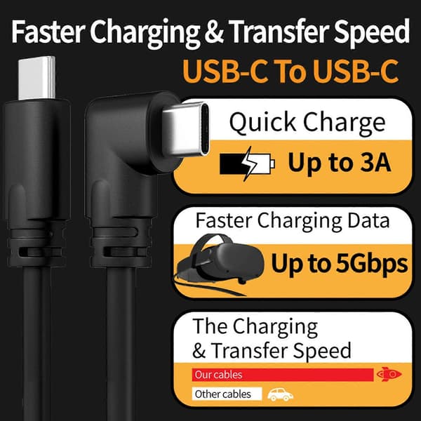 Meter/5m/10m Link Kabel Dataoverførselskabel til Oculus Quest 2 (LGL)