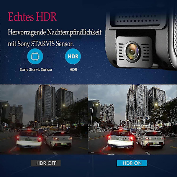 VIOFO A119 V3 Dashcam 2560x1600P 2k med GPS-modul, 24 timmars buffrad parkeringsläge bilkamera endast, Quad HD IMX355 5MP Sensor HDR, Ultra Nig LGL style389