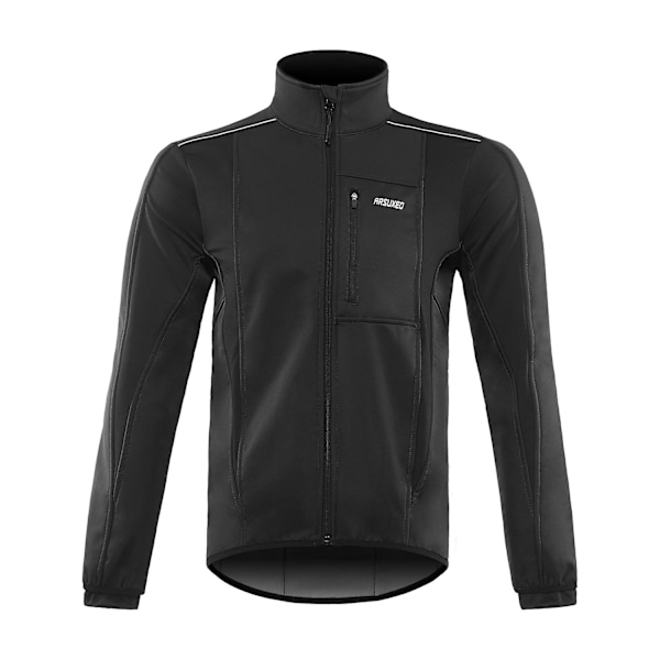 Talven Lämmin Pyöräilytakki Hengittävä Pyöräilytakki Tuulenpitävä Vedenpitävä Pyöräilytakki LGL Black XXL