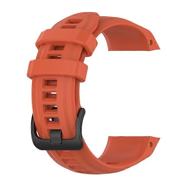 Solid farget silikon sportsklokkeband for Garmin Instinct 2S (LGL) Orange