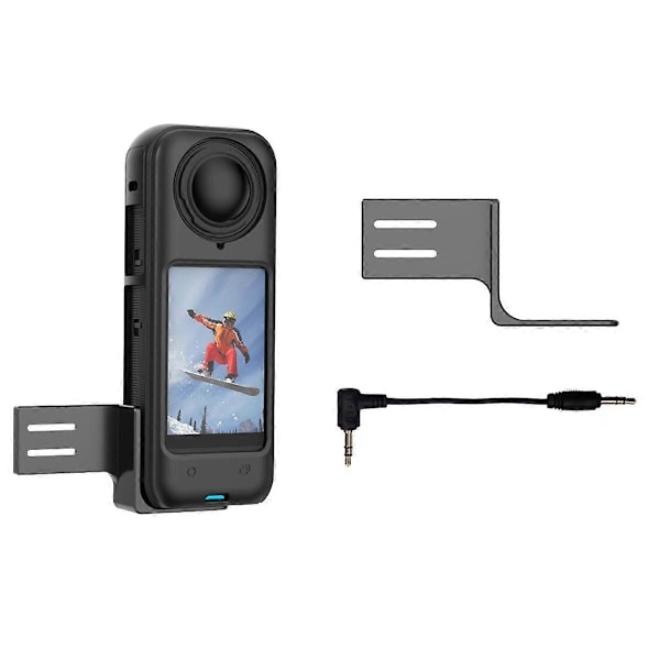 Insta360 X4 -kylmäkenkä, mikrofonin laajennus, näkymätön mikrofoni, kylmäkenkä, urheilu-actionkameran lisävaruste LGL Black