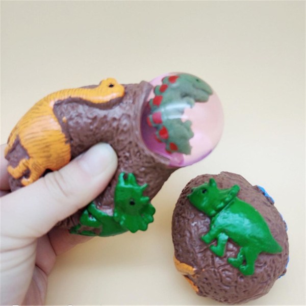 2 Fidget Dinosaur Figur Hånd For Pop Squeeze Legetøj Nyhed Gag Voksne Angst T
