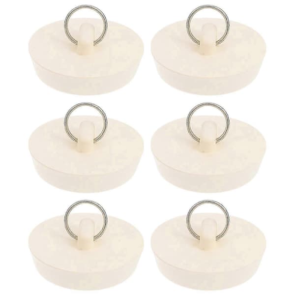 6 st Badkarsproppar Handfat Avloppspluggar Avloppsplugg Hårfångare Gummi Handfatspropp (LGL)