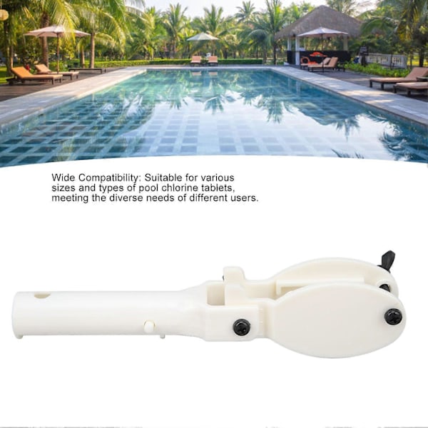 Klor Tablet Holder Stang Pool Tablet Holder Plastik Nem Installation Pool Rengøringstilbehør til Pool Vedligeholdelse LGL