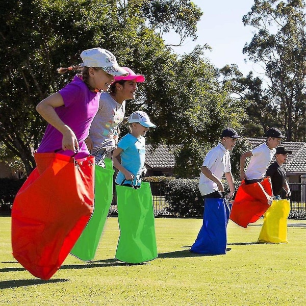 Hop Sacks For Kids,4 Piece Sack Race Outdoor Play Set,hildren's Birthday Games Party Set-MXBC