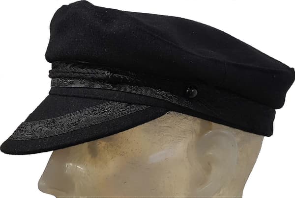 Cap Gresk Fisker Yachtsman Jeremy Corbyn Hatt (LGL) Black Small