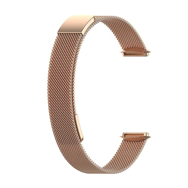 Magnetisk rustfrit stålrem til Fitbit Luxe Smart Watch [LGL] Rose gold