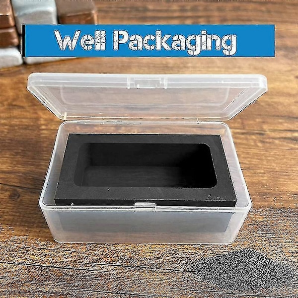 2 stk. (2-1 kg) Grafit Ingotsforme til smeltning, støbning, raffinering af metal, kobber, guld, sølv, aluminium B LGL