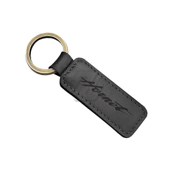 Motorsykkel Nøkkelring Kuskinn Nøkkelring Passer for Honda Hornet Key CB1000R CB250F CB600F CB900 etc LGL Black