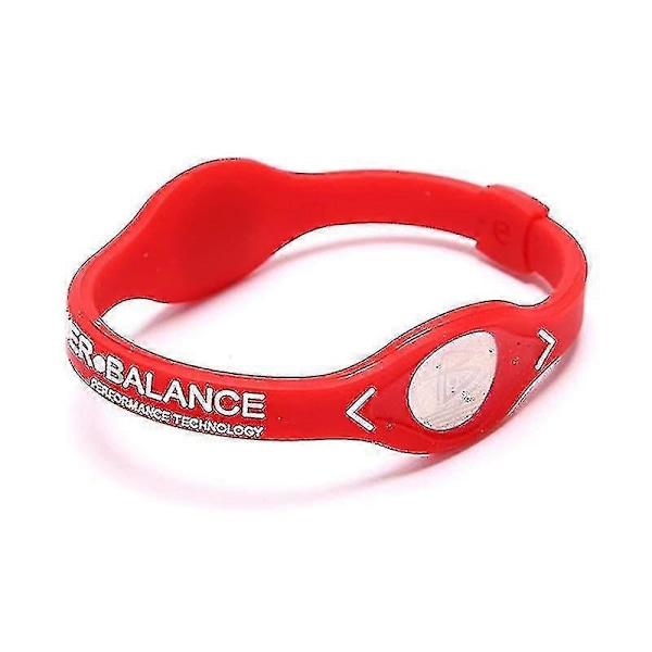 Power Balance Energi Helse Armbånd For Sport Håndleddsbånd Ion Silikonbånd Gave LGL Red