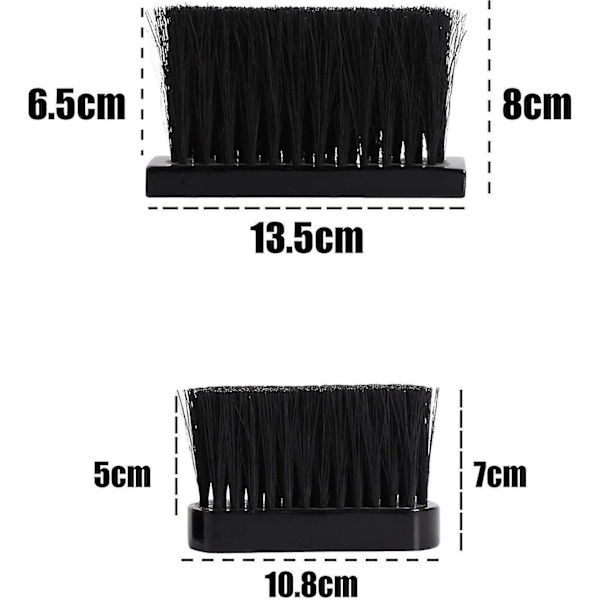2-pack eldstadsborste, hållbar rektangulär ersättningsborste för eldstad, eldstad, grill och eldstad 10 cm